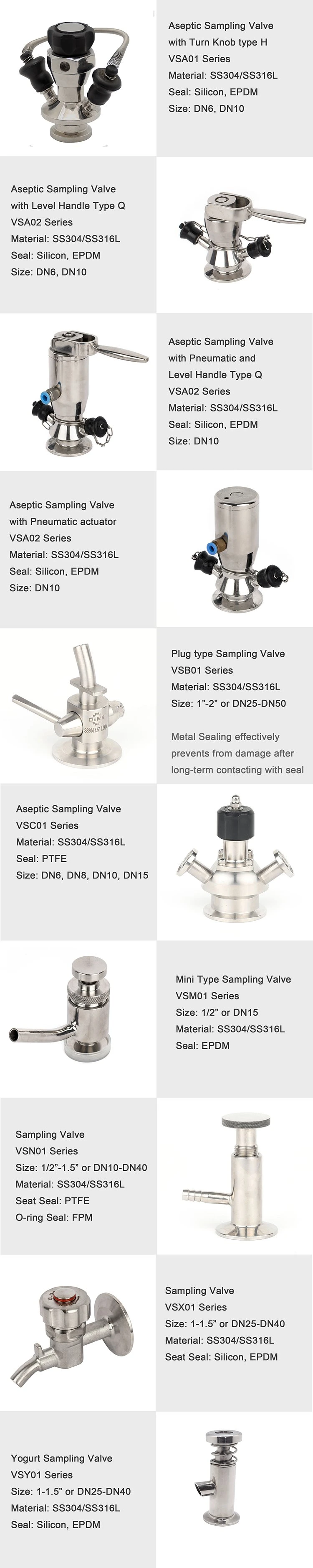 Stainless Steel Clamp Sanitary Yogurt Sampling Valve