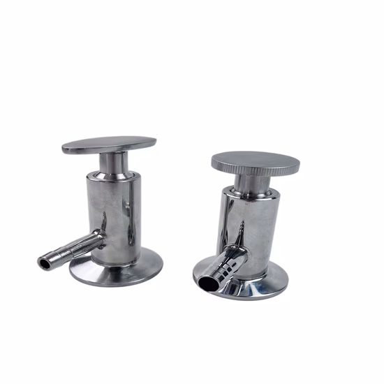 Valvola di campionamento sanitario con filettatura esterna